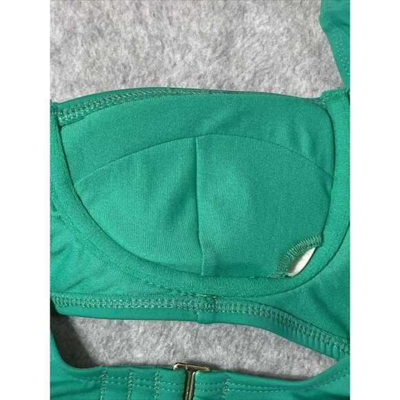 Xhilaration Green Wireless Bikini Swim Swimsuit Top Youth Size M (4-6) - Picture 5 of 9
